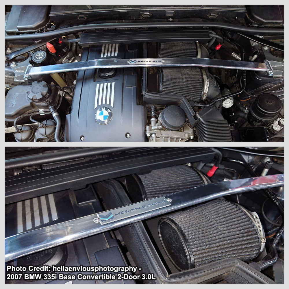 Megan Racing Front Upper  Race Strut Bar For 06-11 BMW 3-Series E90/E91/E92/93 MR-SB-E90FU-1P