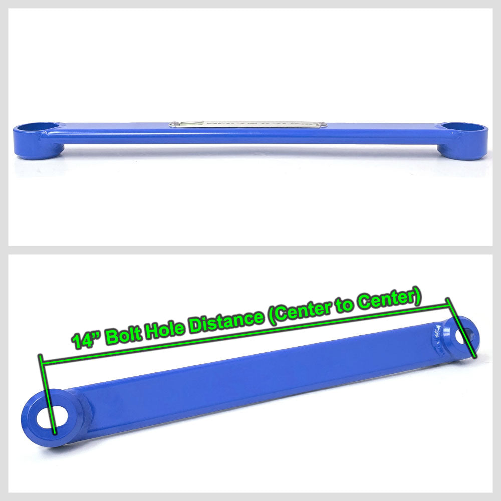 Megan Rear Lower Blue Race Tower Brace Strut Bar For Honda 06-11 Civic 2DR & 4DR MR-SB-HC06RL-B