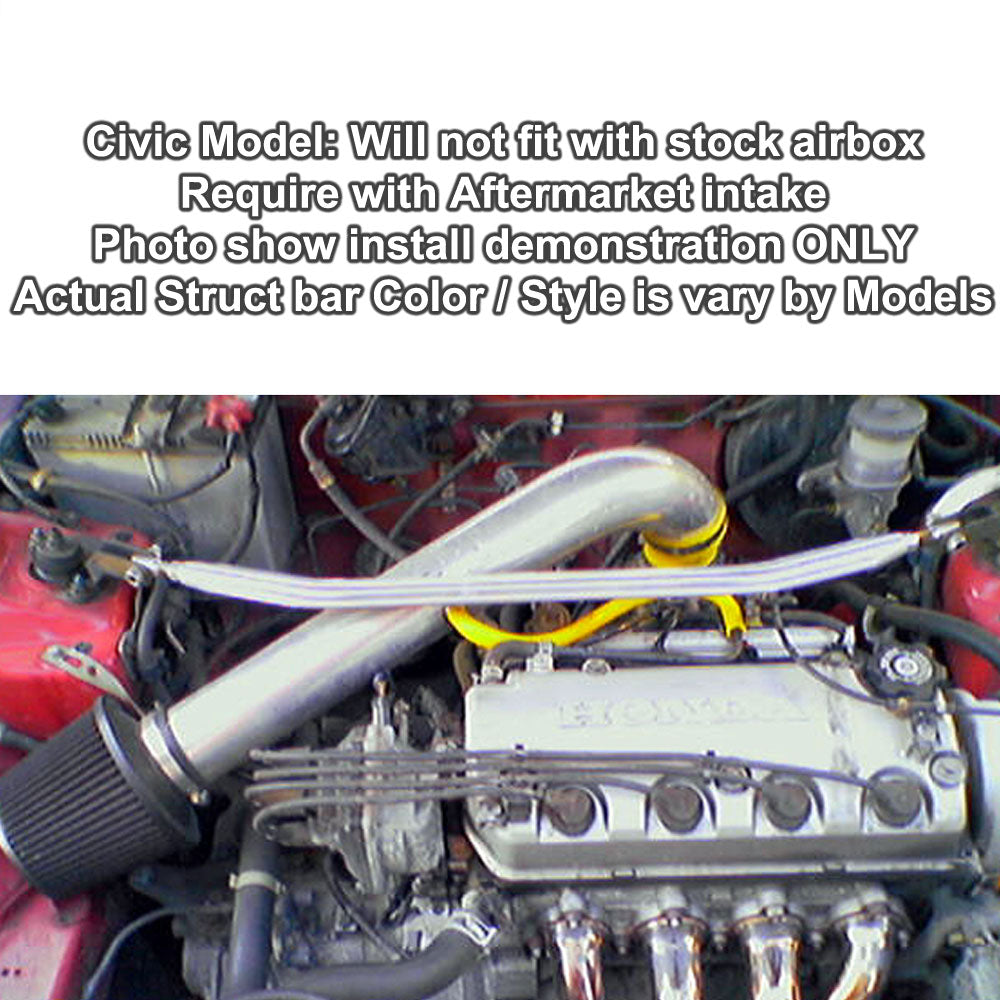 Megan Racing Front Upper Polish Race Strut Bar For 94-01 Integra/88-00 Civic