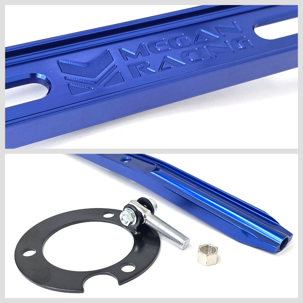 Megan Racing Blue Front&Rear Upper Strut Tower Brace Bar For 95-99 Eclipse