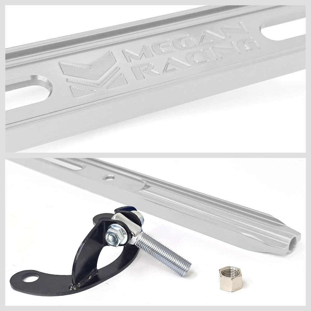 Megan Polish (2PC) Rear Upper+Rear Lower Strut Tower Brace Bar For 95-99 Eclipse
