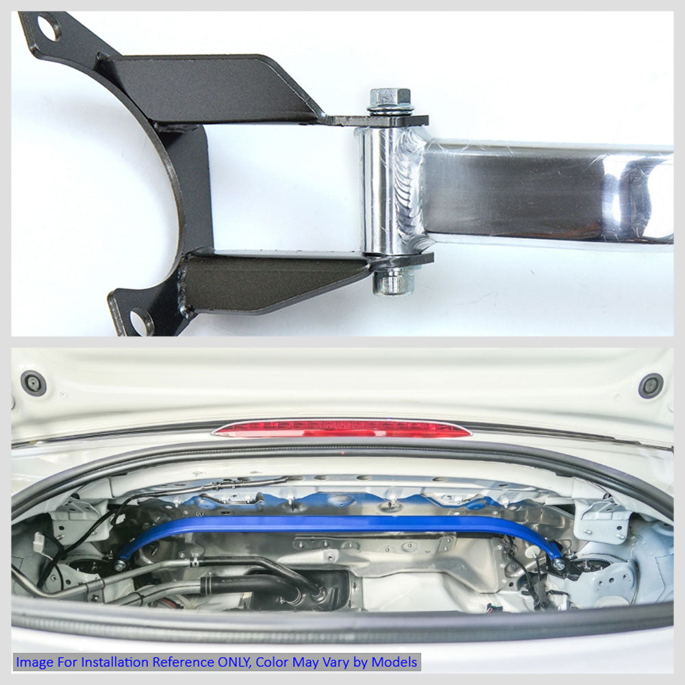 Megan Rear Upper Polish Race Tower Brace Strut Bar For 16-17 Mazda MX-5 Miata MR-SB-MMX516RU-1P