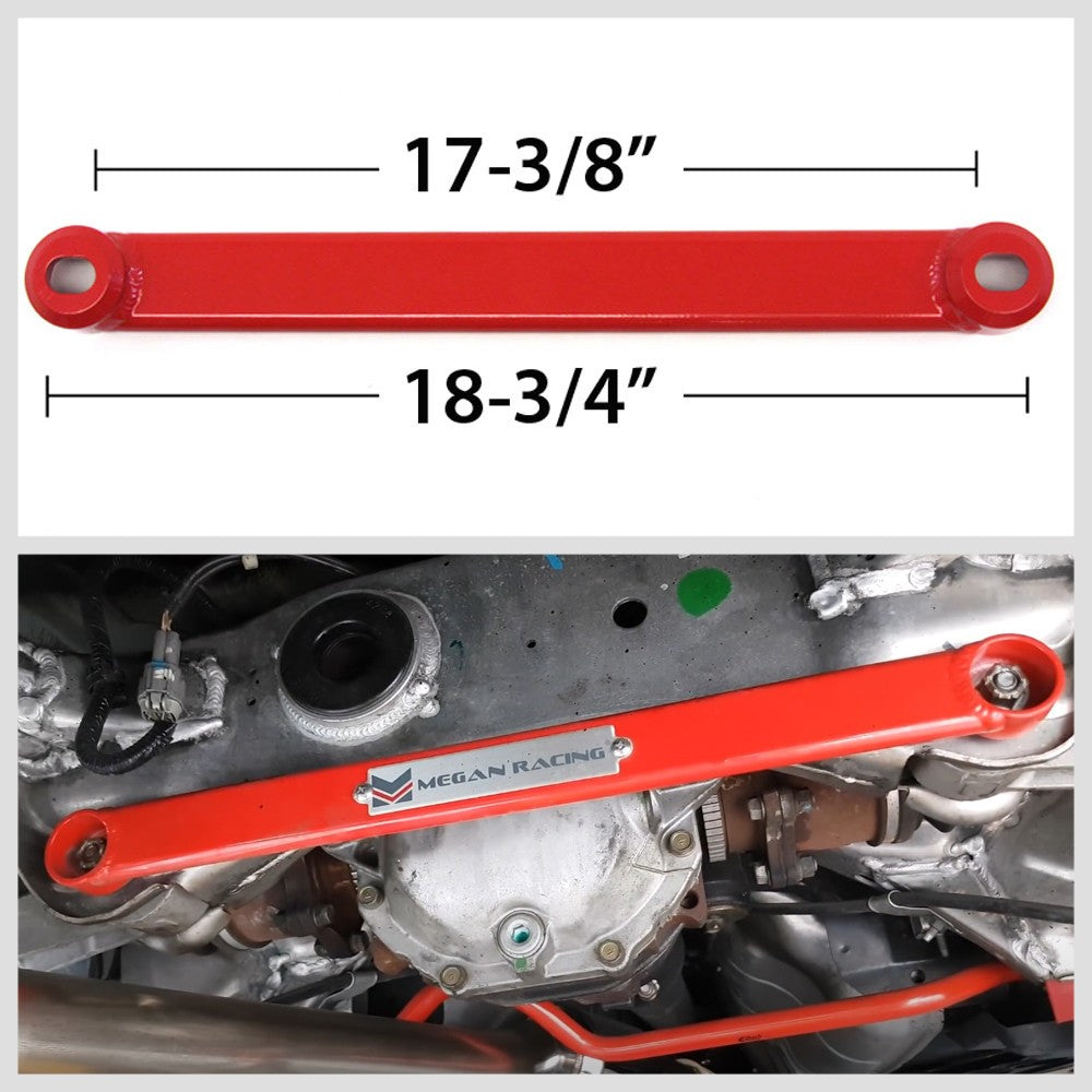 Megan Red Race Front Upper & Lower/Rear Lower Tower Strut Bar03-09 350Z Z33 MR-SB-N3ZFU-1P, MR-SB-N3ZFL-R, MR-SB-N3ZRL-R