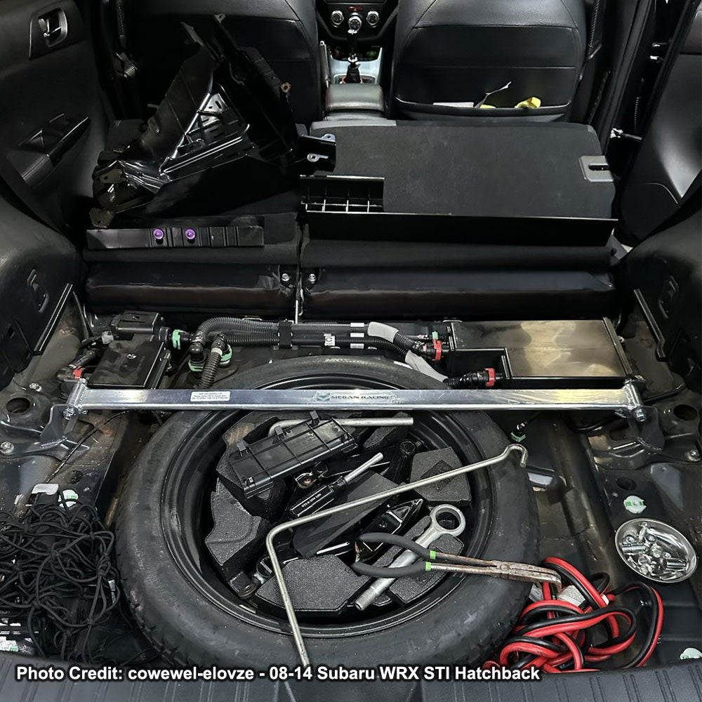Megan Front & Rear Upper Rear Lower Strut Tower Bar 08-14 Subaru WRX/STI MR-SB-SI08FU1P MR-SB-SI08RU1P MR-SB-SI08RL-R