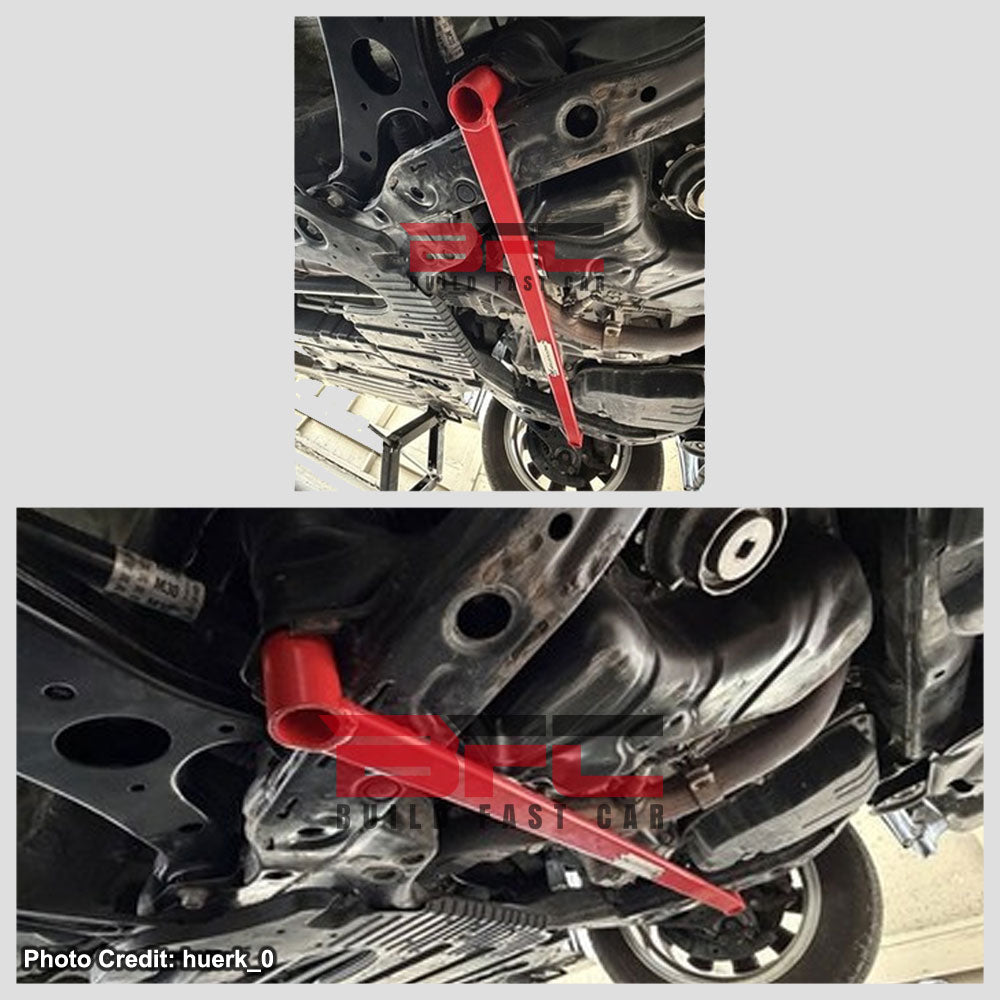 Megan Racing Red Front Upper/Front Lower Strut Brace Bar For 11-20 Sienna XL30