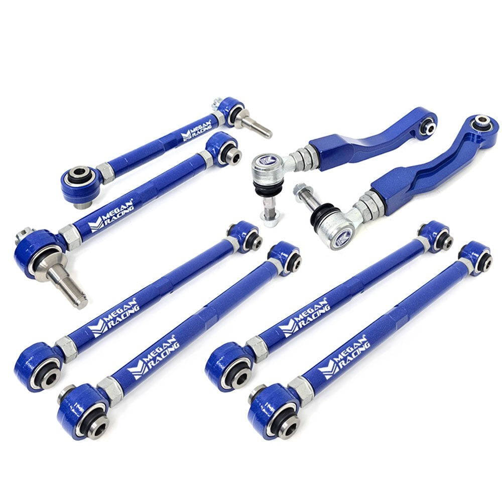 MRC-BM-0510-X2+0521+0821 Megan 8PCs Rear Upper&Lower Toe/Trailing/Camber Arm Kit For M2 M3 M4 G87/G80/G82