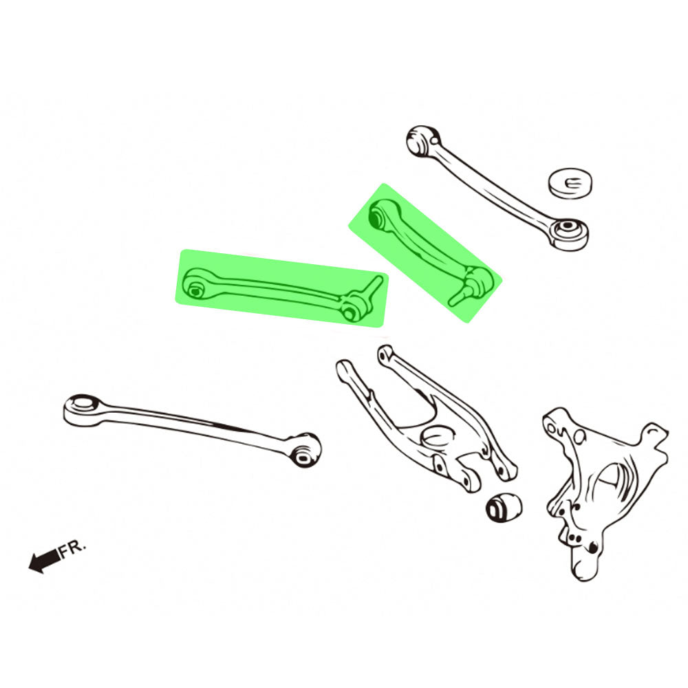 Megan 2PCs Rear Upper (Front or Rear) Camber Arm For BMW (15-21 M2 F87) (15-18 M3 F80) (15-20 M4 F82/F83)