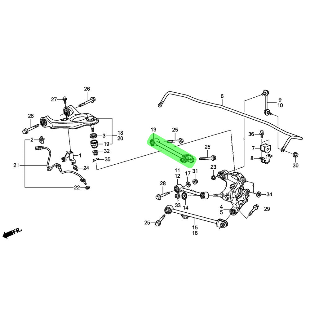 Megan Rear Lower Camber Kit For 09-14 Acura TSX (CU2) / TL (UA8) / 08-17 Accord (CP1/2/3, CR/CT)
