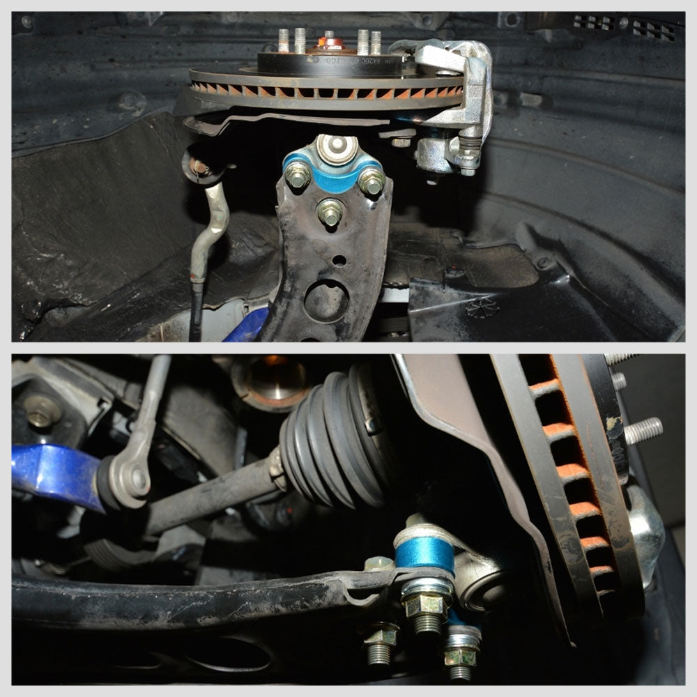 Megan Racing Blue Aluminum Front Roll Center Adjuster For 16-18 Honda Civic MRC-HA-1650