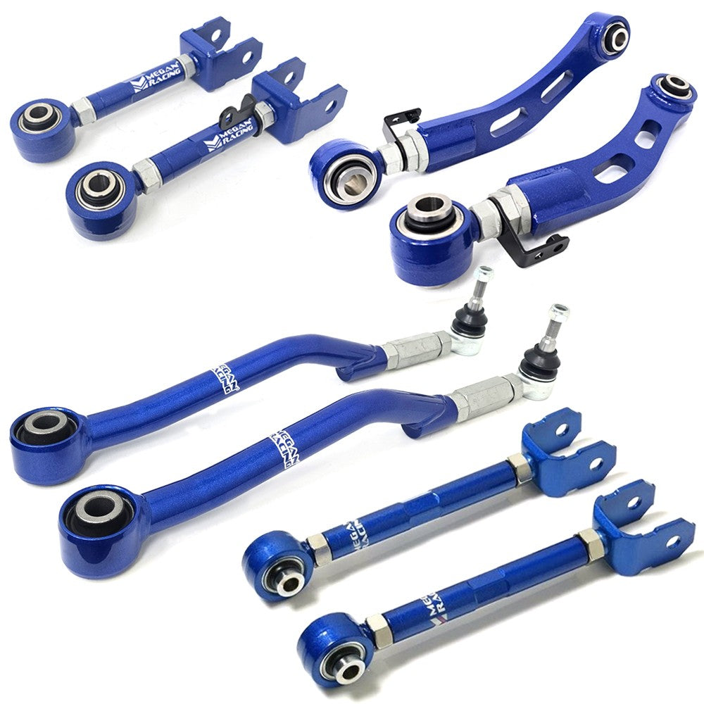 MRC-LX-0314+0323+0372+0381 Megan 8PC Rear Camber/Toe/Traction Rod Control Arm For 13+GS L10/IS XE30/RC XC10