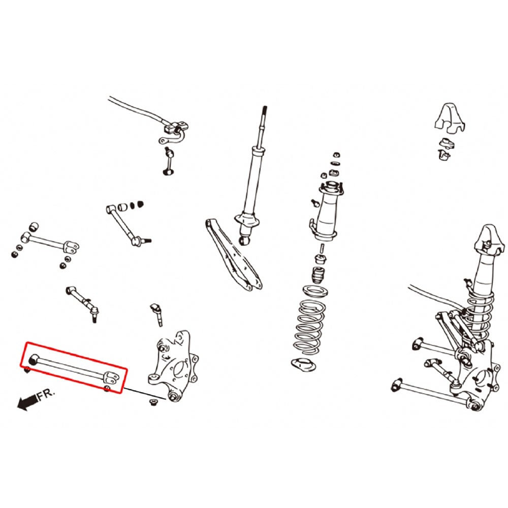 Megan Rear Traction Rod Bar (Pillow Ball) For IS-Series XE20 / GS-Series S190