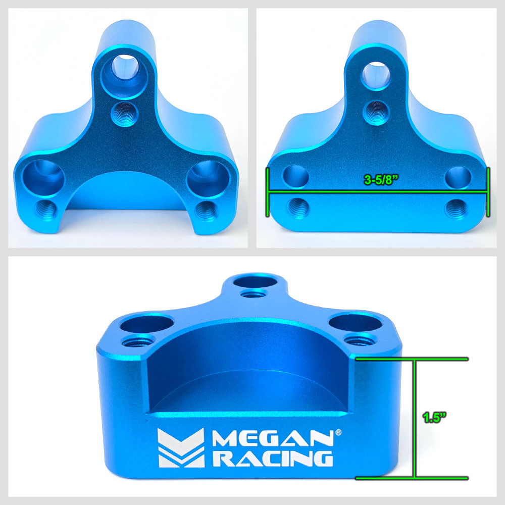 Megan Racing Blue Steel Front Type-1 Roll Center Adjuster For 06-19 Golf MK5/6/7 MRS-AU-0150
