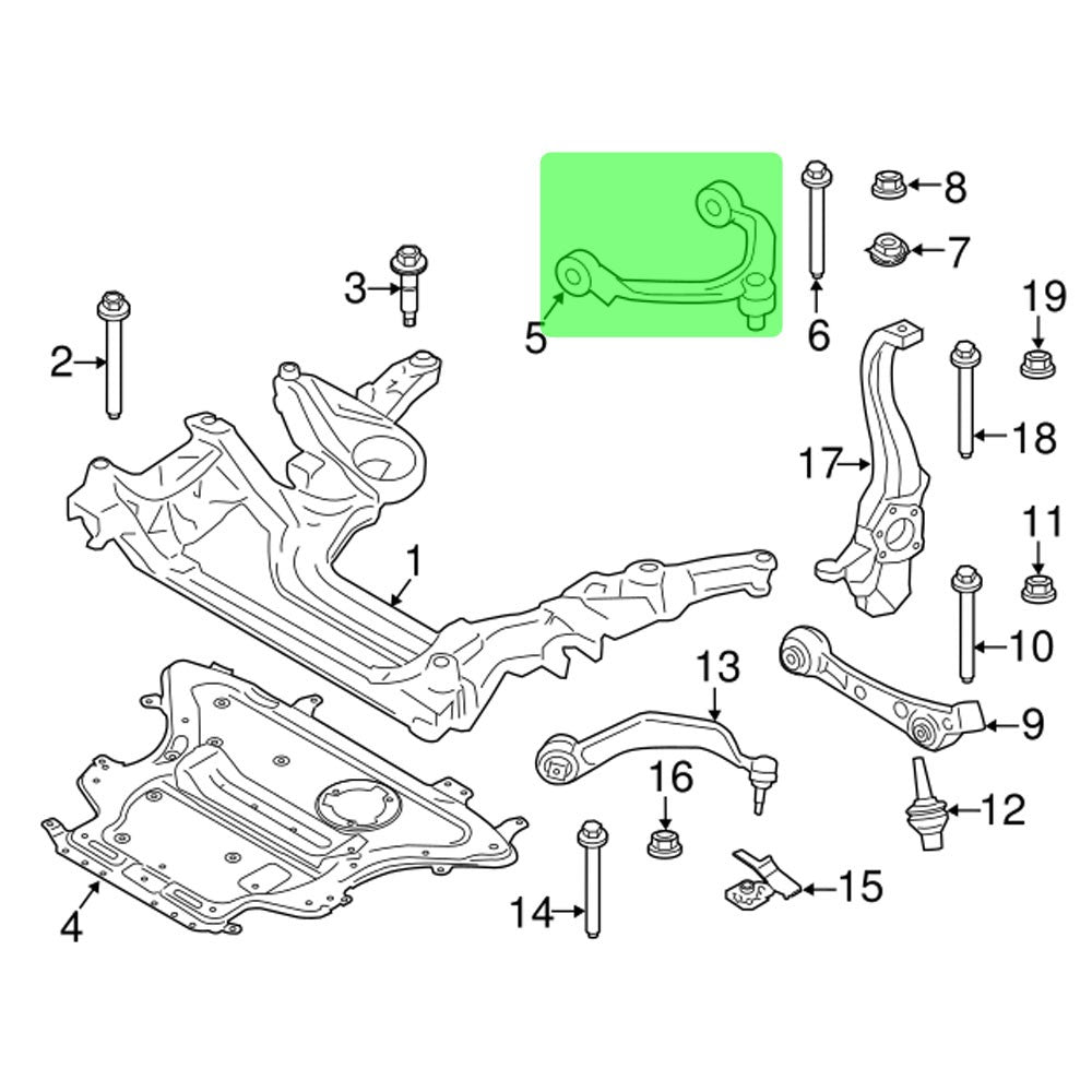 Megan Front Upper Camber Arm Kit For 18-24 5-Series G30/17-24 6-SeriesGT G32