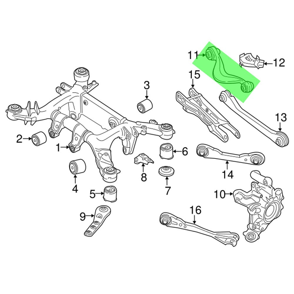 Megan Rear Upper Camber Kit (HR+Pillowball) MRS-BM-0621 MRS-BM-0621
