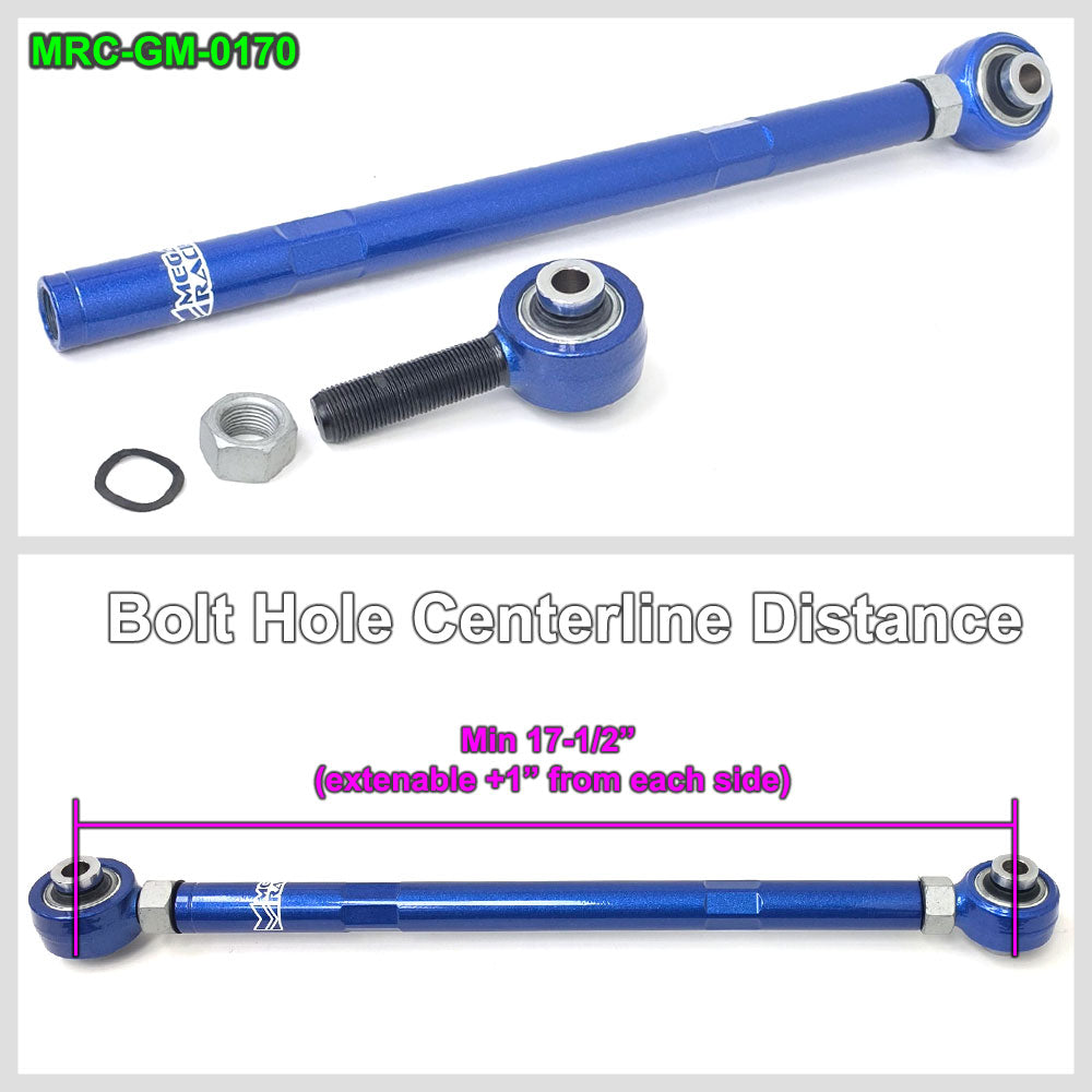 Megan 8x Blue Rear Camber & Toe Control Arm & Traction Rod Bar Pillowball For 16-24 Chevrolet Camaro