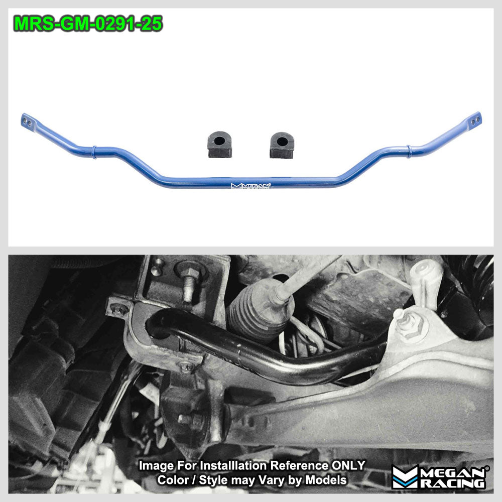 MRS-GM-0291-25+0290-32 Megan Blue [Front & Rear] Sway Bar+Bushing For 97-04 / 05-13 Corvette C5 C6