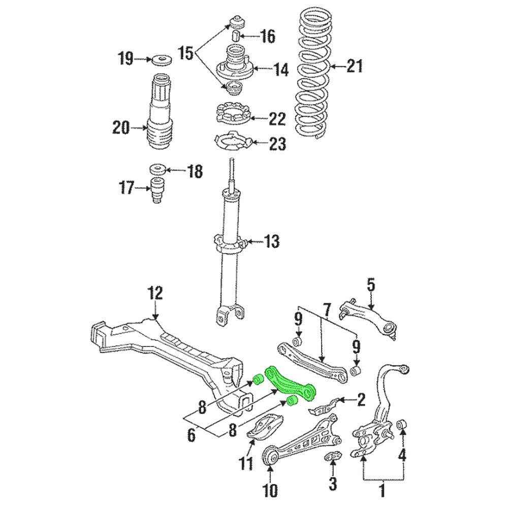 Megan Racing Rear Wheel (Front Section) Toe Control Arm For 90-97 Honda Accord MRS-HA-0170