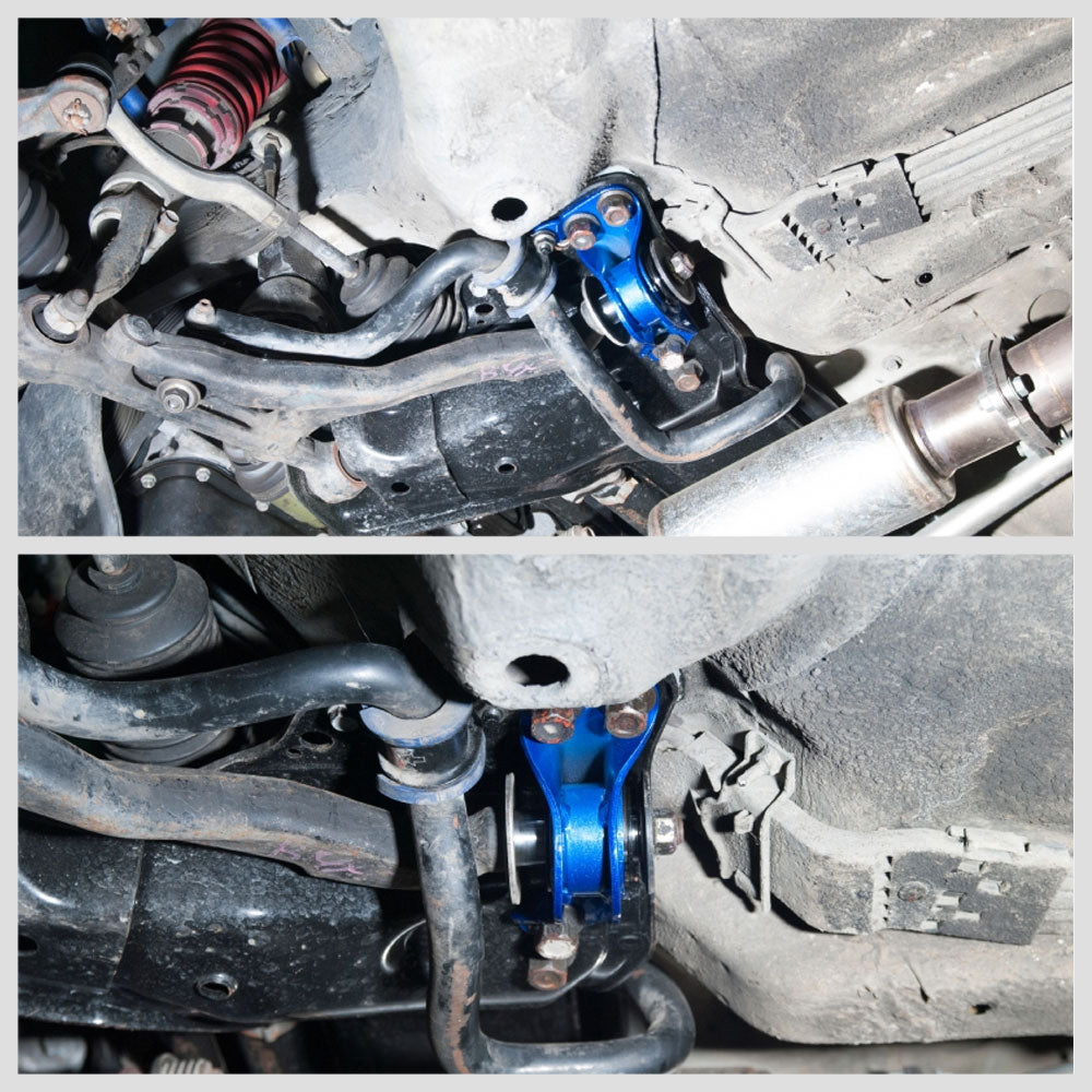 Megan Blue Steel Alloy Front Compliance Bushings For 94-01 Integra/92-95 Civic EG EH EJ