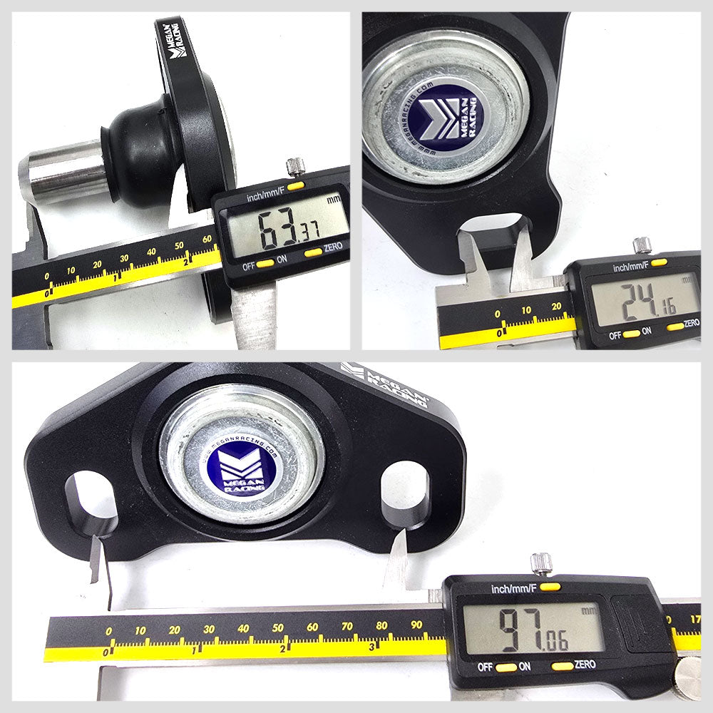 Megan Racing Black Front Camber Adjustable For 17-20 Honda Civic Type-R FK8 MRS-HA-1750