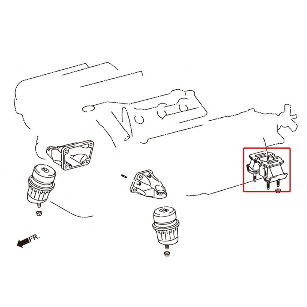 Megan Front Transmission Mount Kit For 06-13 IS-Series/06-11 GS300/350 AT RWD