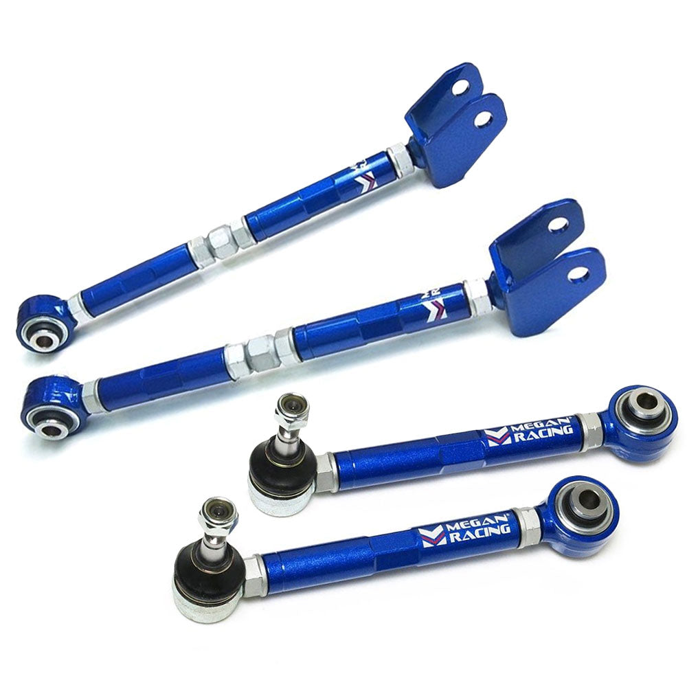 Megan  MRS-LX-0370 MRS-LX-0380-T2 Blue Rear Toe Control & Traction Rod Arms