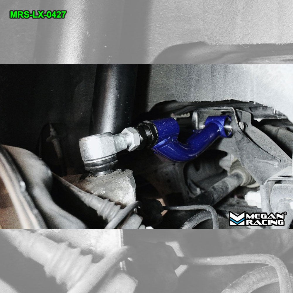 MRS-LX-0410+0427+0470+0480 Megan 8PCs Rear Camber+Toe Arm+Traction Rods (Pillow Ball) For 01-06 Lexus LS430