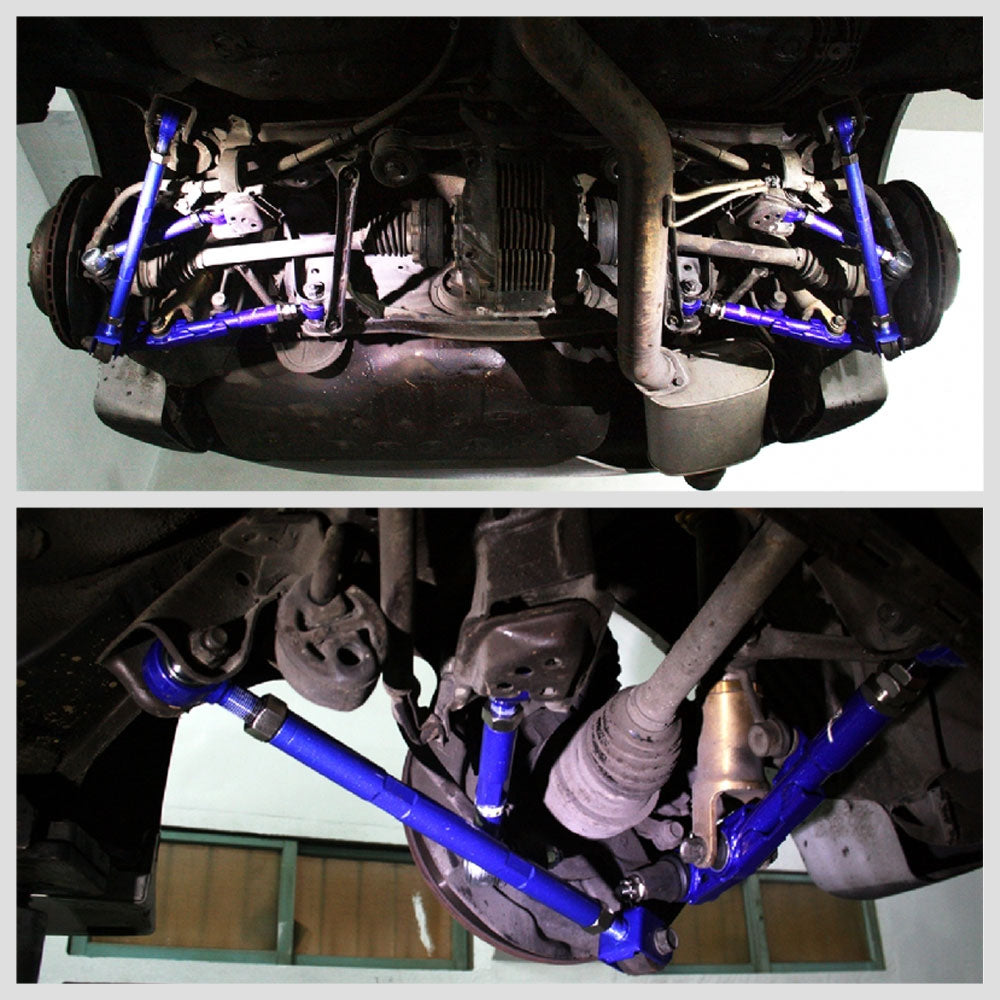 Megan Racing Blue Adjust Rear Traction Rod & Toe Arm For 92-00 Lexus SC300 SC400