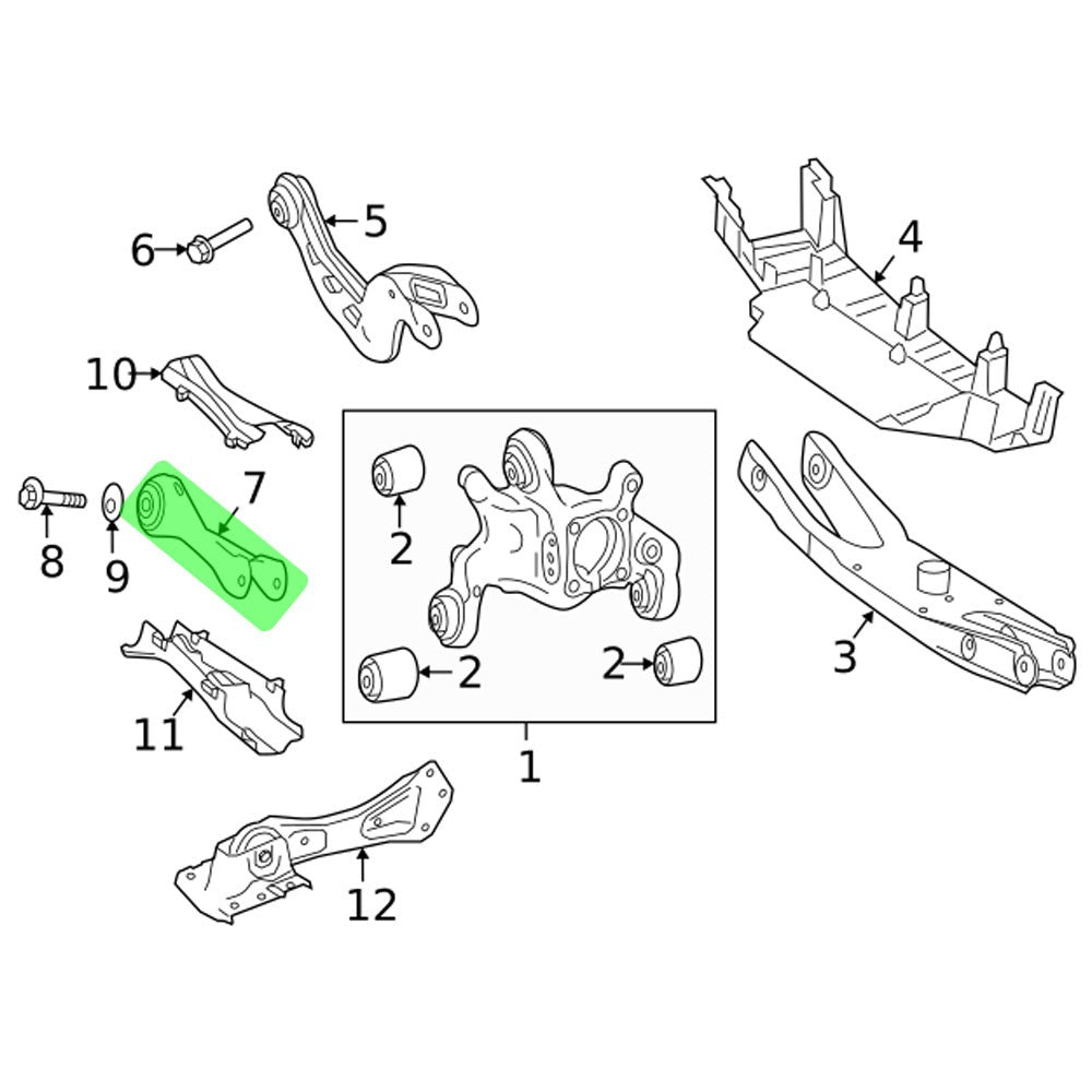 Megan Rear Toe Control Arm (Pillowball) MRS-MB-0170 MRS-MB-0170