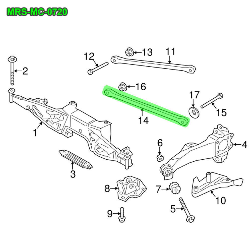 MRS-MC-0720+0721 Megan Rear Lower/Up  Arm Link & Camber Kit For 2-Series X1 X2 Cooper Countryman