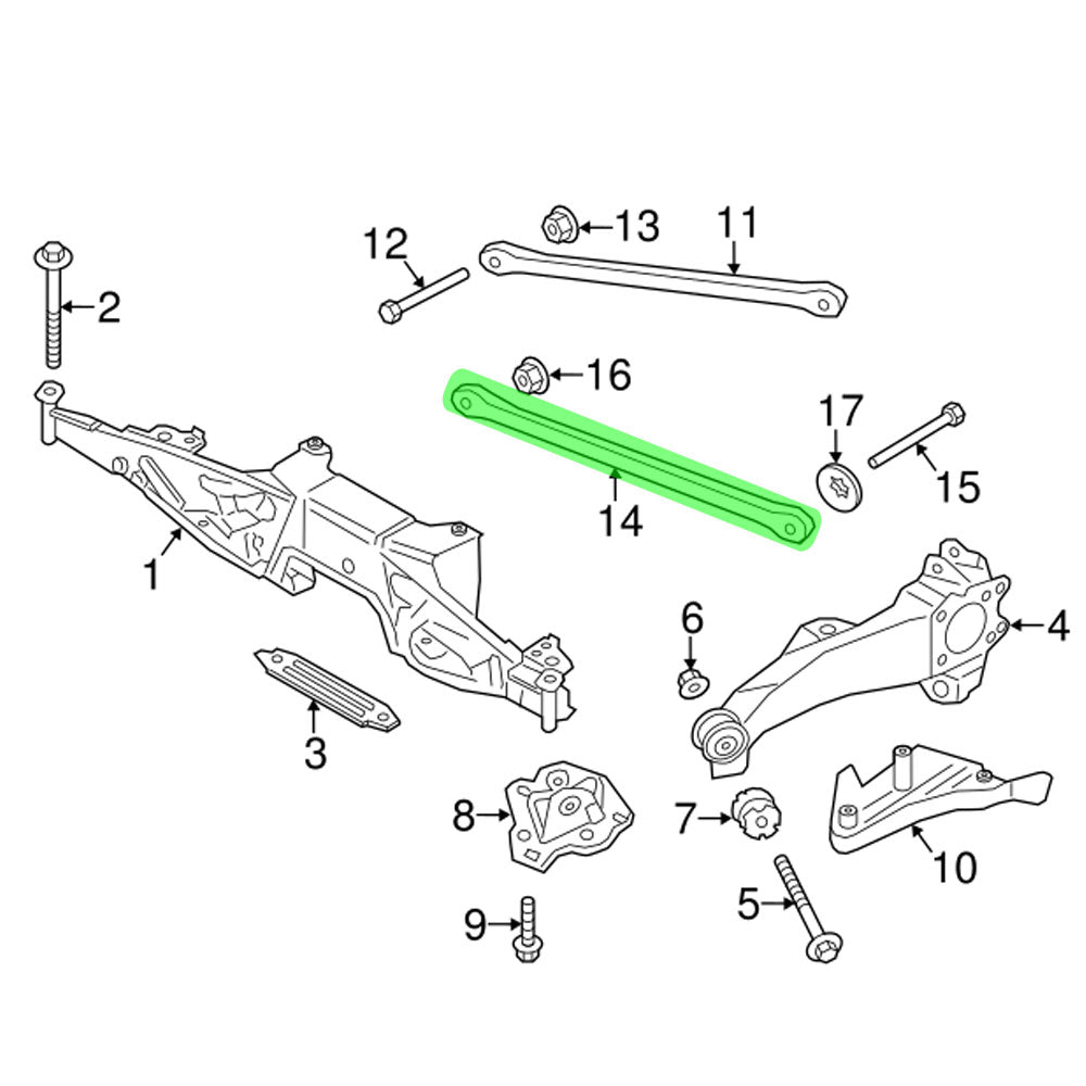 Megan Racing Blue Front Lower Control Arm For 14-21 Mini Cooper F55/F56 MRS-MC-0720