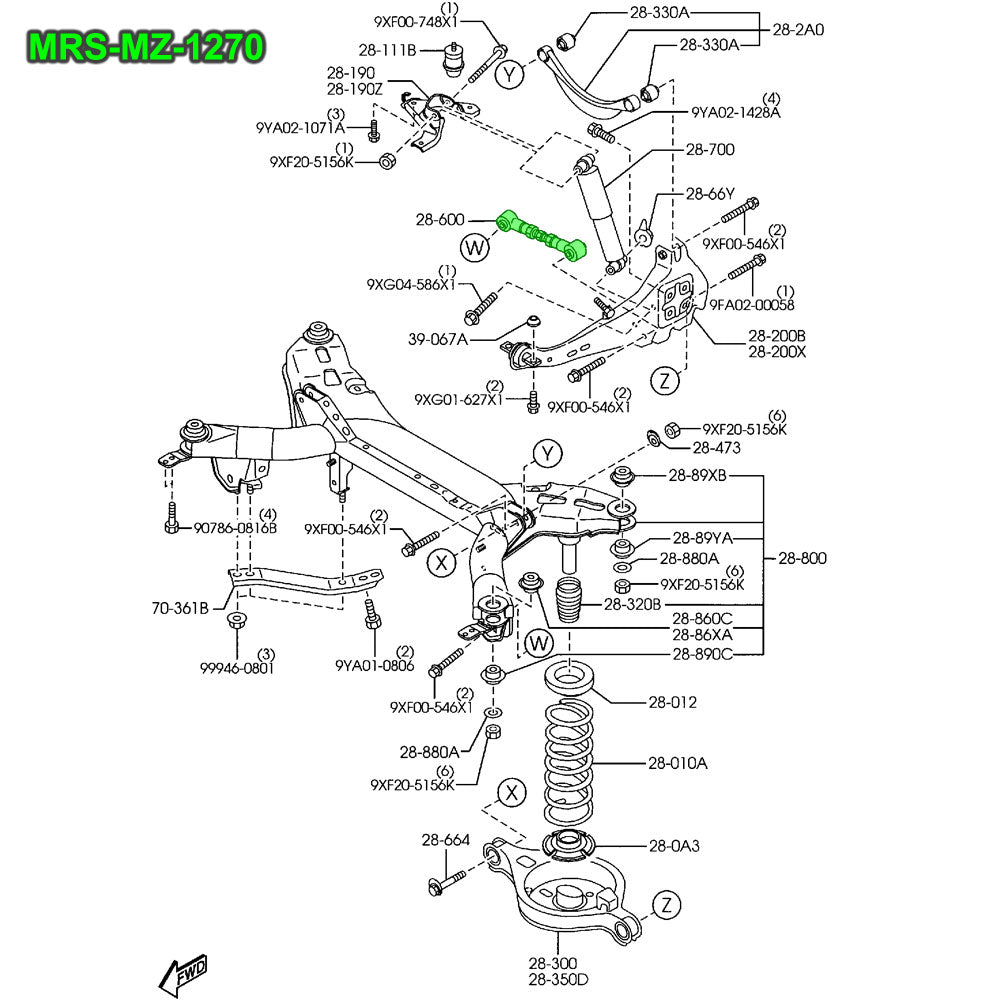 Megan Racing  Front & Rear Upper Camber Arm, Toe Control Arm For 02-08 Mazda 6 GG MRS-MZ-1210 MRS-MZ-1220 MRS-MZ-1270