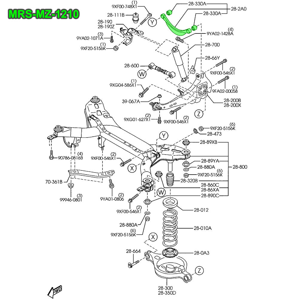 Megan Racing Blue Front & Rear (Upper) Camber Arm For 02-08 Mazda 6 (GG1) MRS-MZ-1210 MRS-MZ-1220