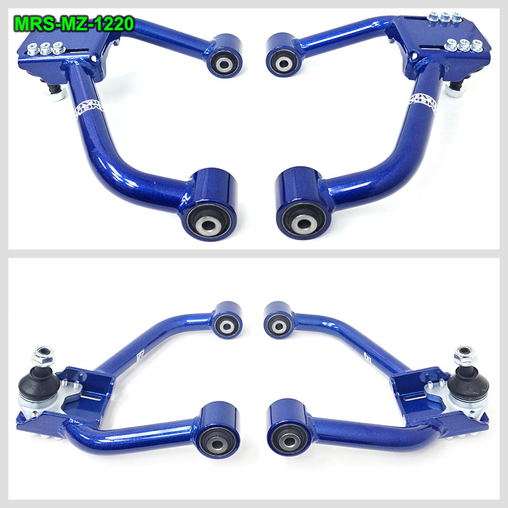 Megan Racing Blue Front & Rear (Upper) Camber Arm For 02-08 Mazda 6 (GG1) MRS-MZ-1210 MRS-MZ-1220