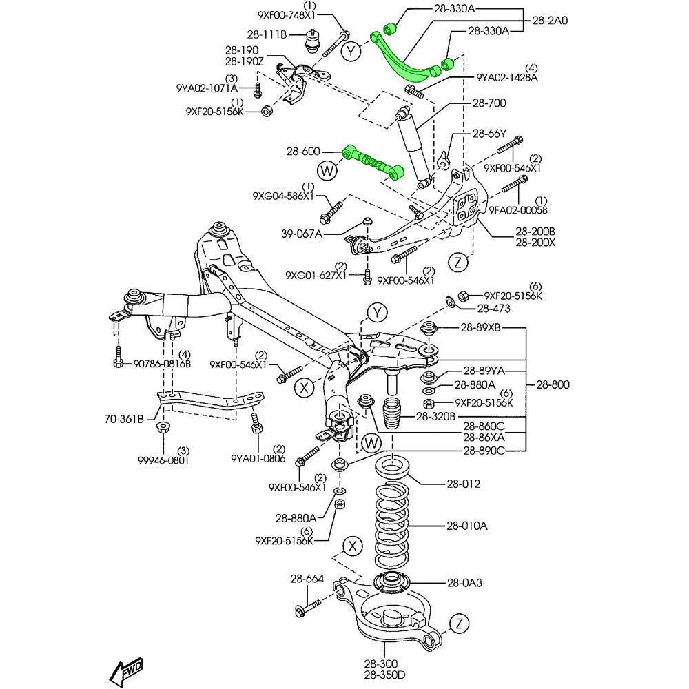 Megan Racing Rear Toe Control Arm For 02-08 Mazda 6 GG MRS-MZ-1270