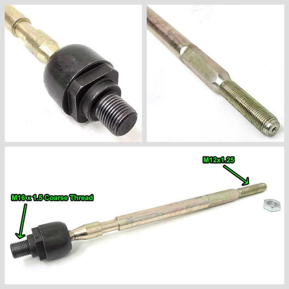 Megan Racing Black Front Coarse Thread Inner Tie Rod End For 93-98 Mazda RX-7 FD MRS-MZ-1361-01