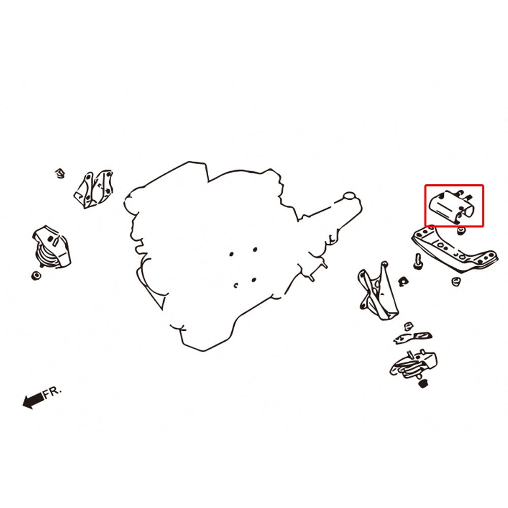 Megan Racing Black Front Transmission Mount Kit For 89-02 240SX S13 S14 S15 MRS-NS-1741