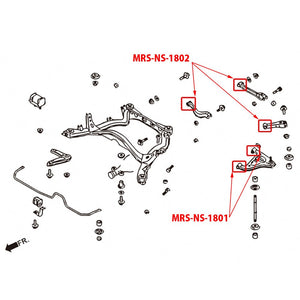 Megan Bushing Rear Arm/Toe/Traction/Camber Link MRS-NS-1801/NS-1802 MRS-NS-1801+1802