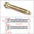 Megan 20PCs Gold Front/Rear Extended Wheel Studs For 93-07 Subaru Impreza GC/GD MRS-SU-0390