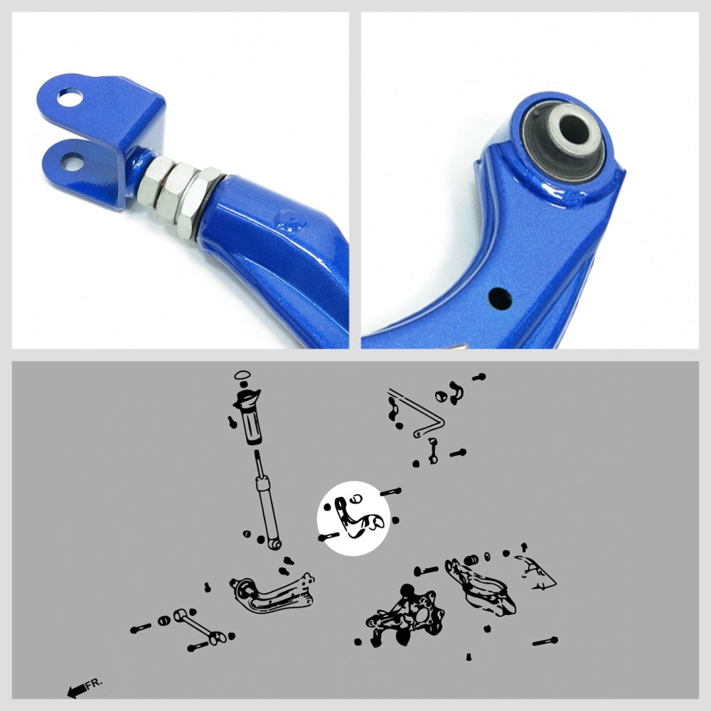 Megan Racing Blue Rear Camber Kit+Toe Control Arm MRS-TY-1721 MRS-TY-1770