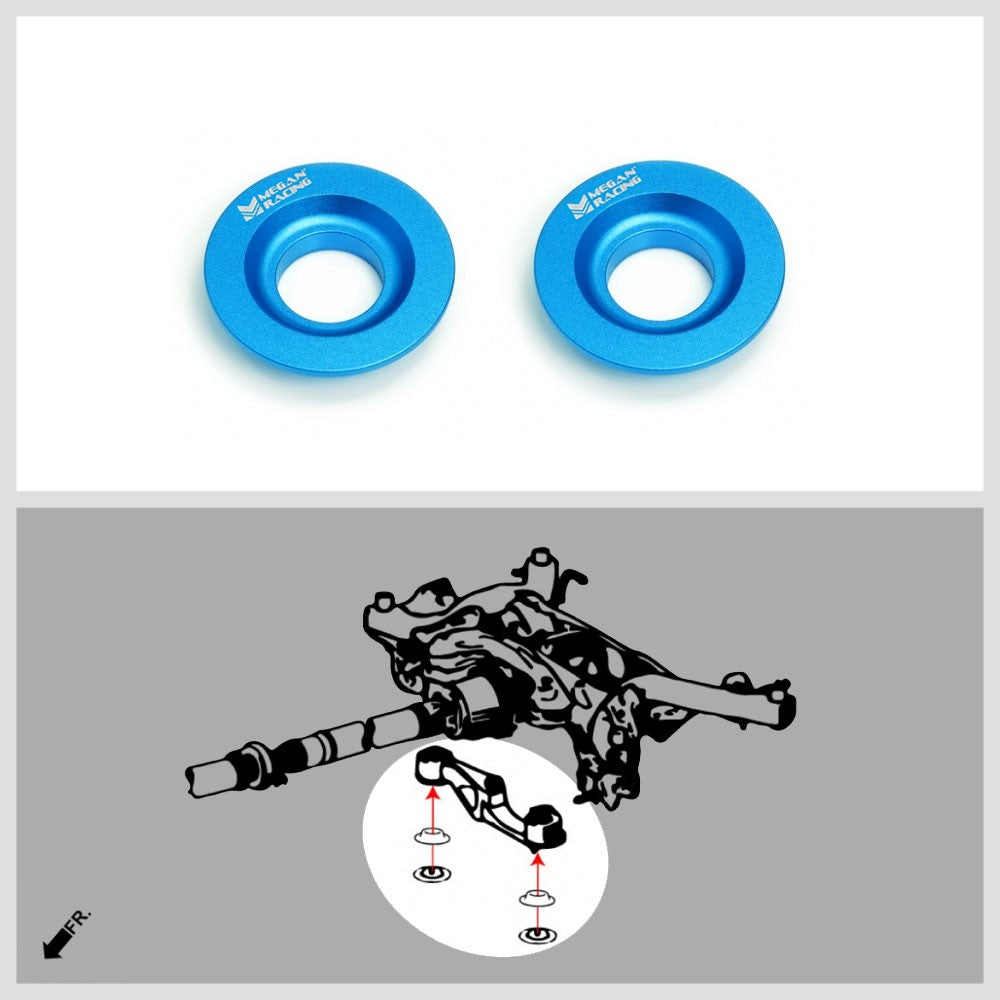 Megan Rear Differential Mount Insert Collars For 23+ Toyota GR Corolla (GZEA14)