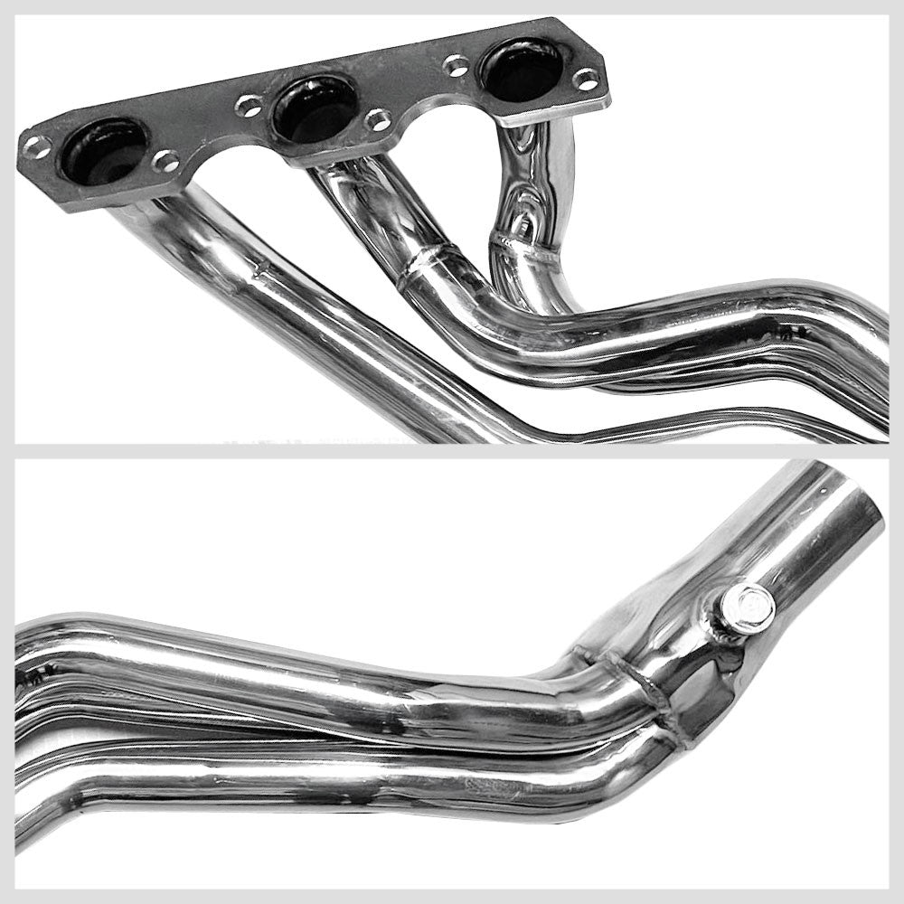 MZ-SH-0606-V2 Manzo Long Tube Exhaust Header with X-Pipe For 01-04 Ford Mustang 3.8L V6 SN-95