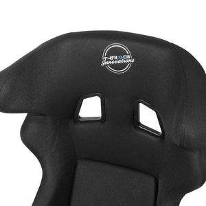 NRG Innovations FRP-600WT Fixed Back Position Bucket Seat and Headrest NRG-FRP-600WT