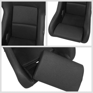 NRG Innovations FRP-600WT Fixed Back Position Bucket Seat and Headrest NRG-FRP-600WT