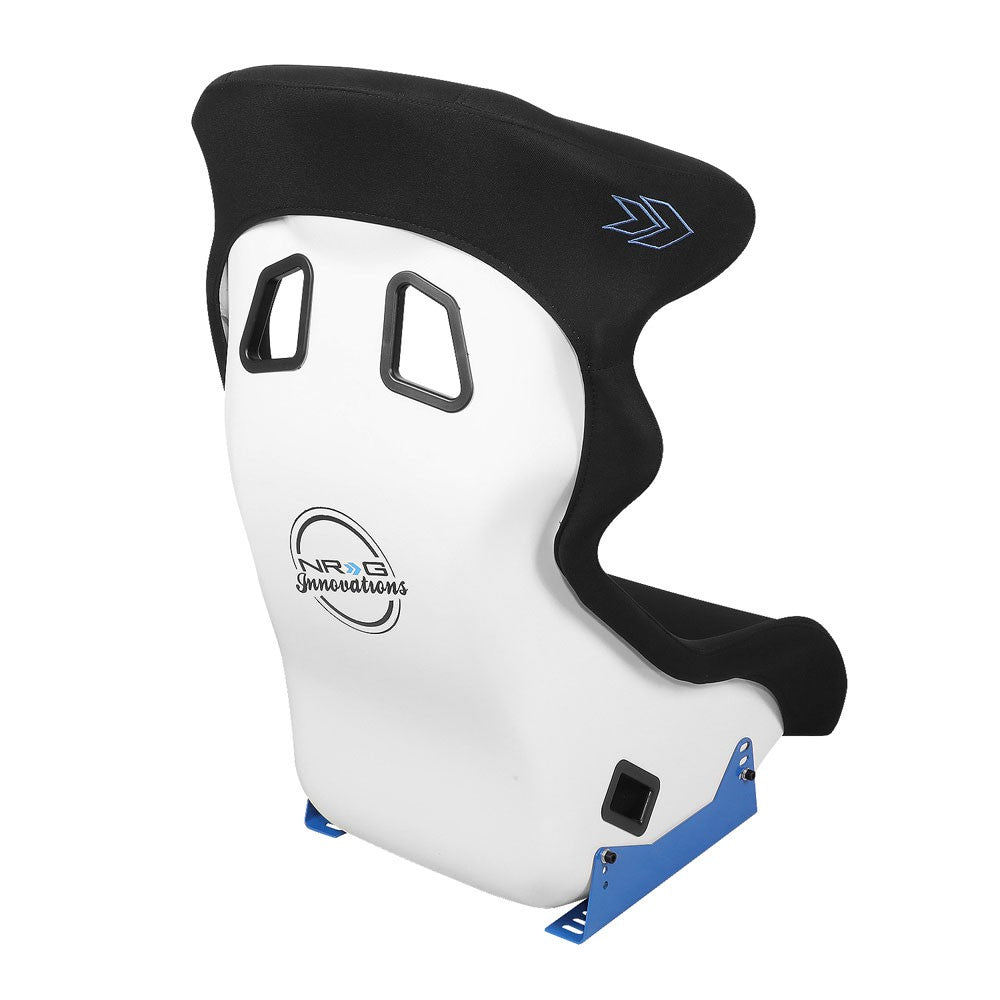 NRG Innovations FRP-600WT Fixed Back Position Bucket Seat and Headrest NRG-FRP-600WT