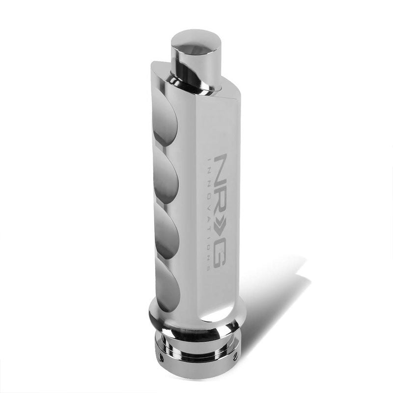NRG HK-800SL Finger Groove Powder-Coated Silver Emergency Hand Brake Handle Grip
