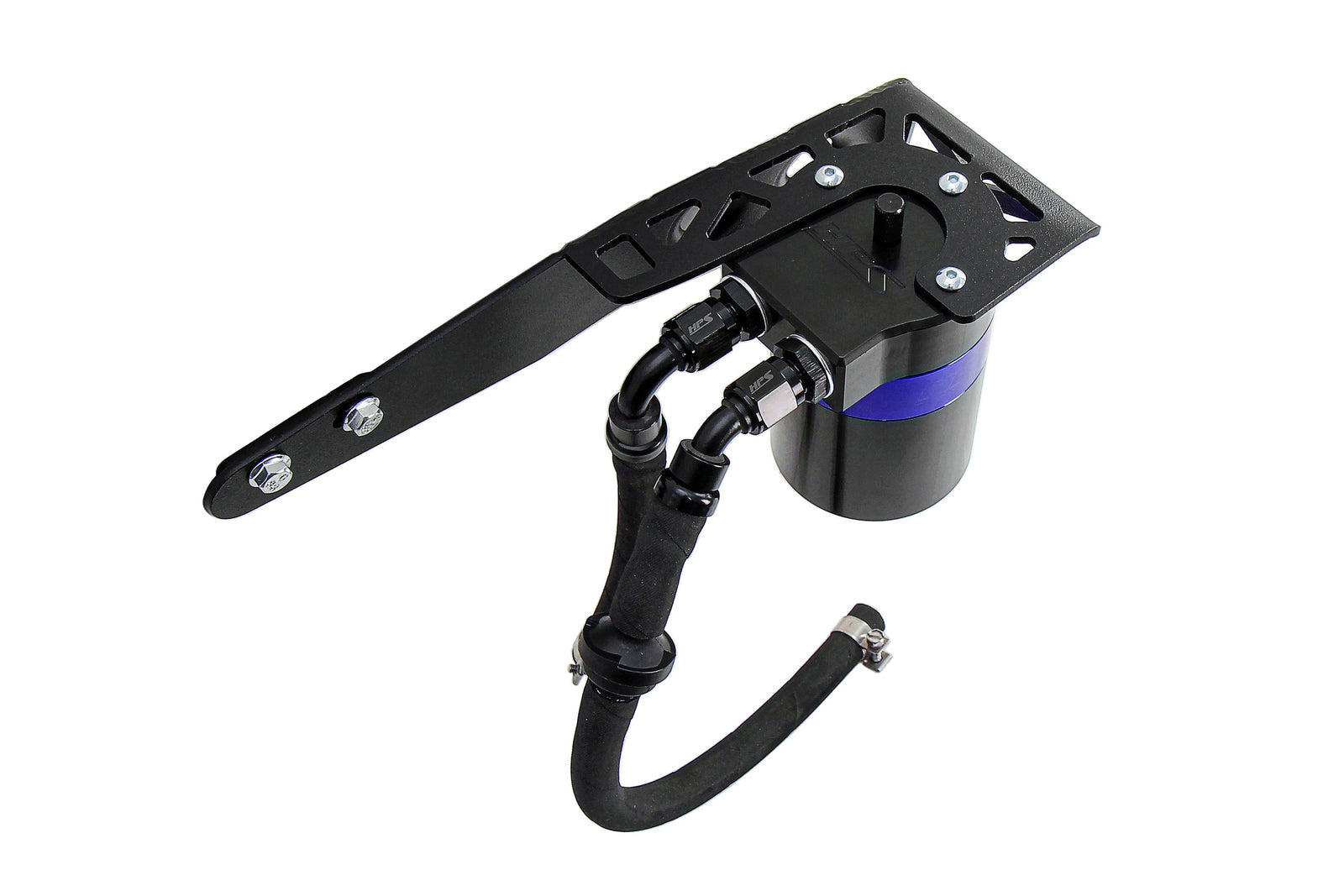 HPS-860-001BL HPS Blue 147ML Oil Catch Can Tank Mount Bracket For 18-22 Honda Accord 2.0 Turbo