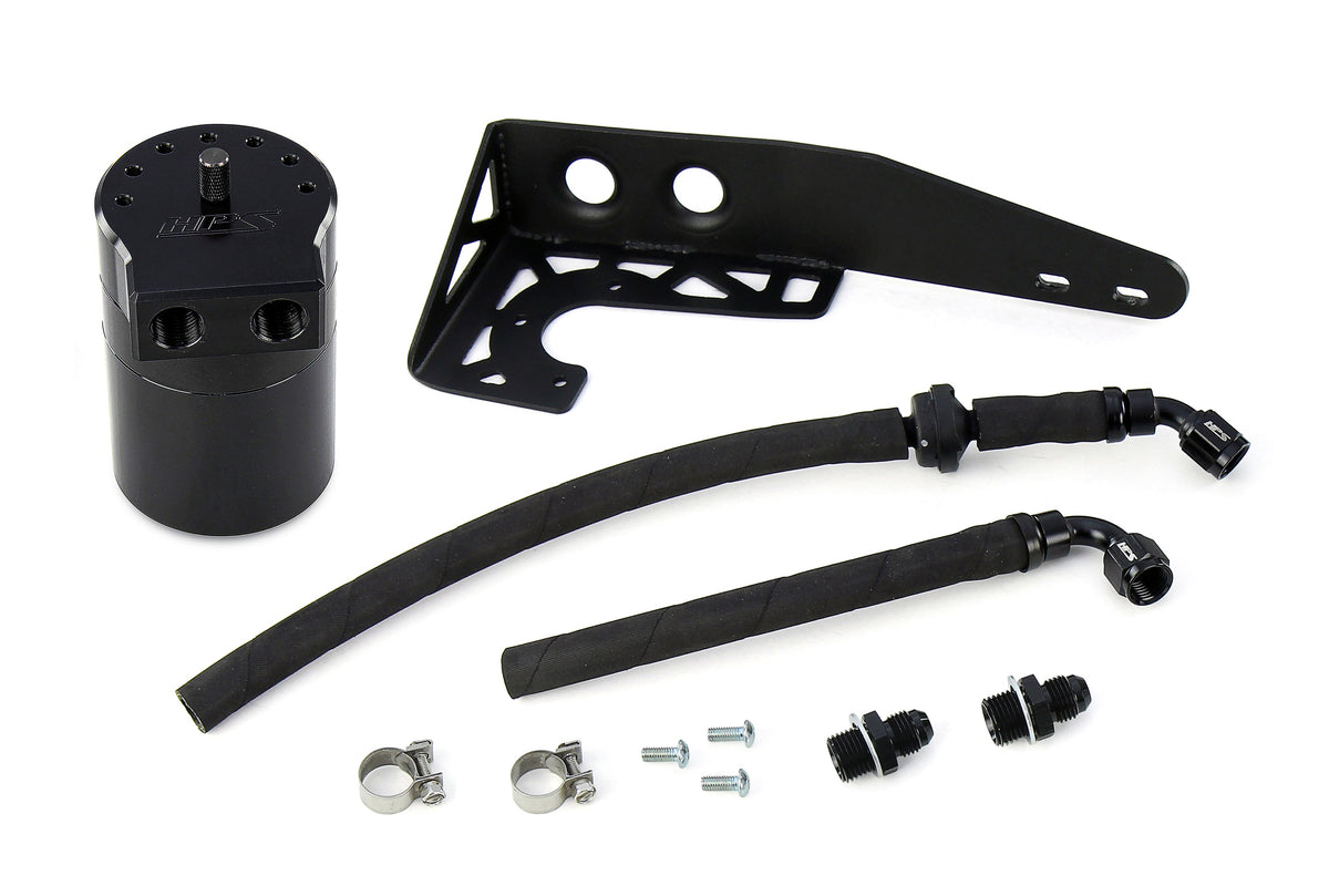 HPS-860-001WB HPS Black 147ML Oil Catch Can Tank Mount Bracket For 18-22 Honda Accord 2.0Turbo
