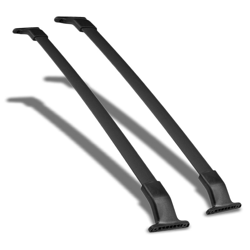 Black Aluminum Bolt-On Bolt-On Top Roof Rack Rail Cross Bar For 11-17 Odyssey