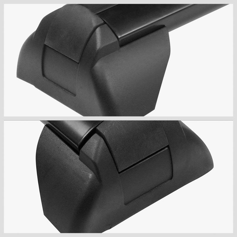 Black Aluminum Bolt-On BoltOn Top Roof Rack Rail Cross Bar For 02-07 Saturn Vue