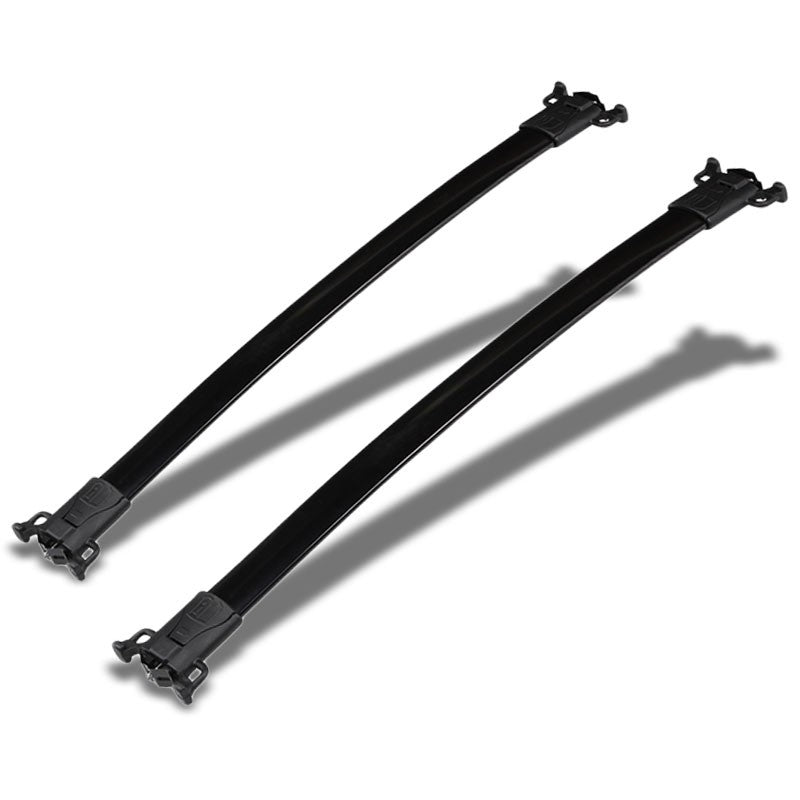 Black Aluminum Bolt-On Bolt-On Top Roof Rack Rail Cross Bar For 10-17 Equinox